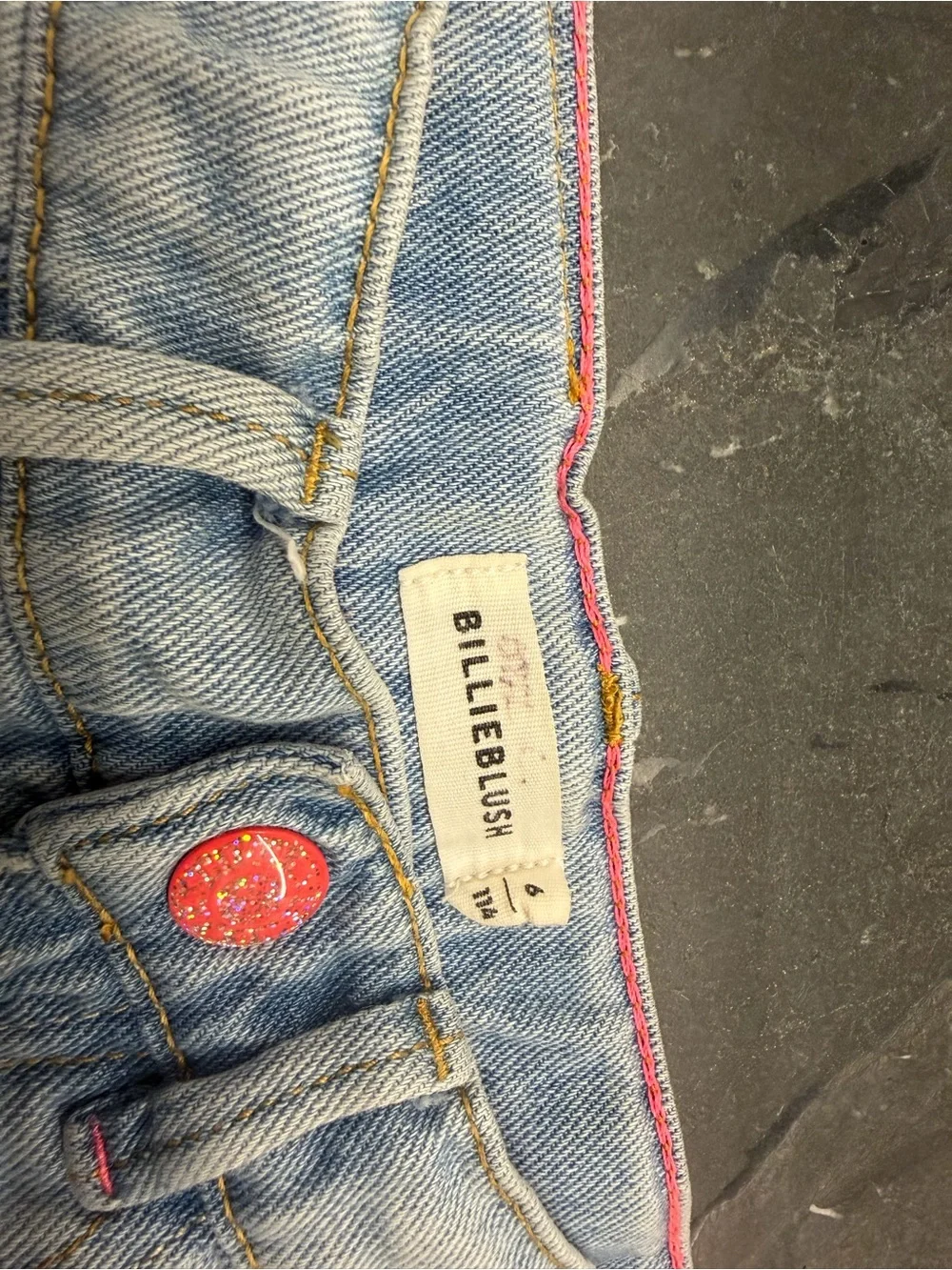 Billieblush crystal-embellished denim shorts